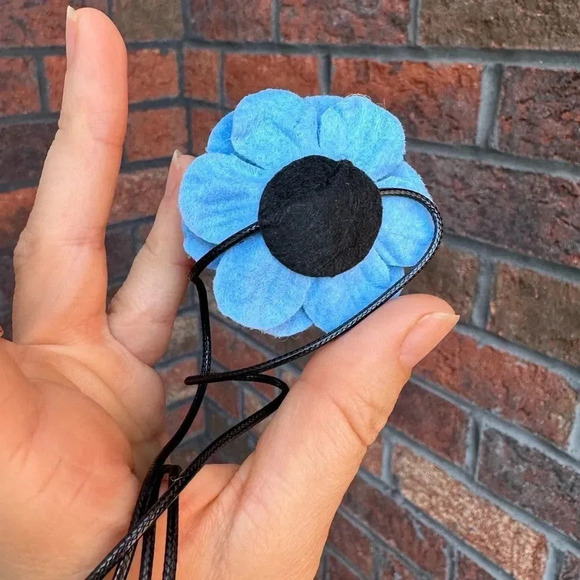 Free People Flower Denim Cord Choker - Picture 7 of 7